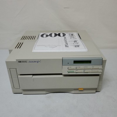 HP LaserJet 4P Black White Printer 77K Page Count Vintage Printer