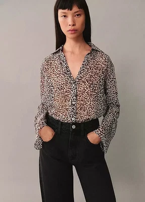Blouse Imprimé Léopard Mango Bolivie (FMS5-4) - Photo 1/3