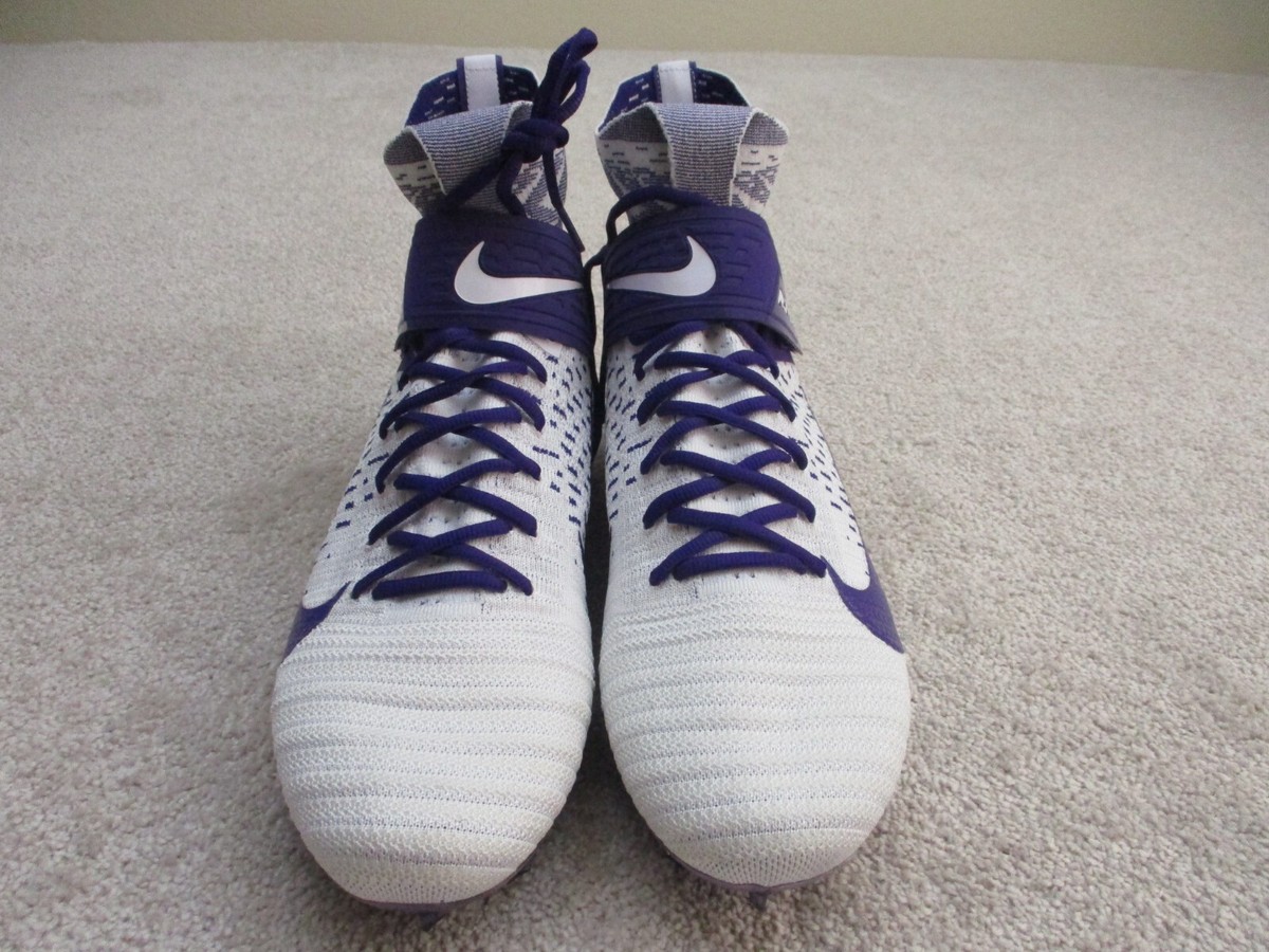 NEW Nike Alpha Menace Elite Flyknit 2 size 16 Football Cleats Purple Violet Nike Alpha Menace Elite 2 Purple Football Cleats - Size 13.5  main image 3