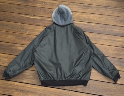 RAF simons 1997 ボンバージャケット RARE Archive Raf Simons Faded Thrashed Double Layer Hooded