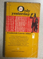 ONLY YESTERDAY by Frederick Lewis Allen (1959) Bantam paperback