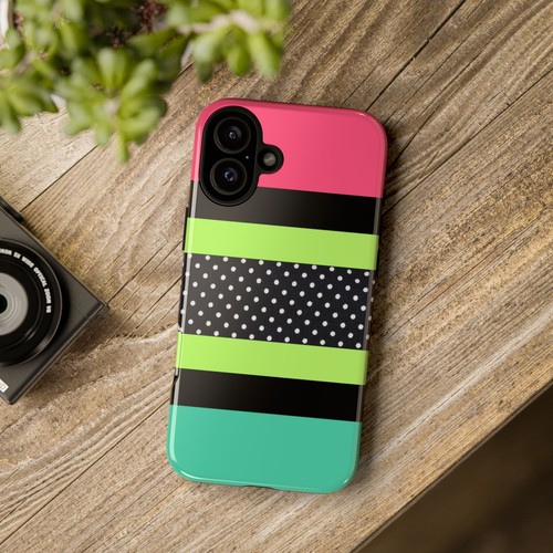90s Neon & Polka Dots Tough phone Case for IPhone, Samsung Galaxy, Google Pixel - 第 33/287 張圖片