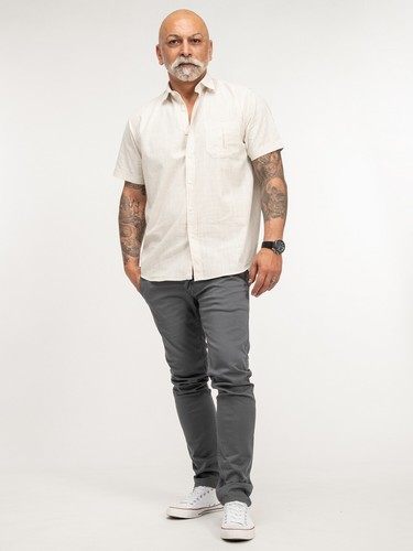 Hemd Kurzarm Herren Hemd Indumentum Herren Hemd Sommer Leinen-Optik H-372 NEU - 第 15/29 張圖片