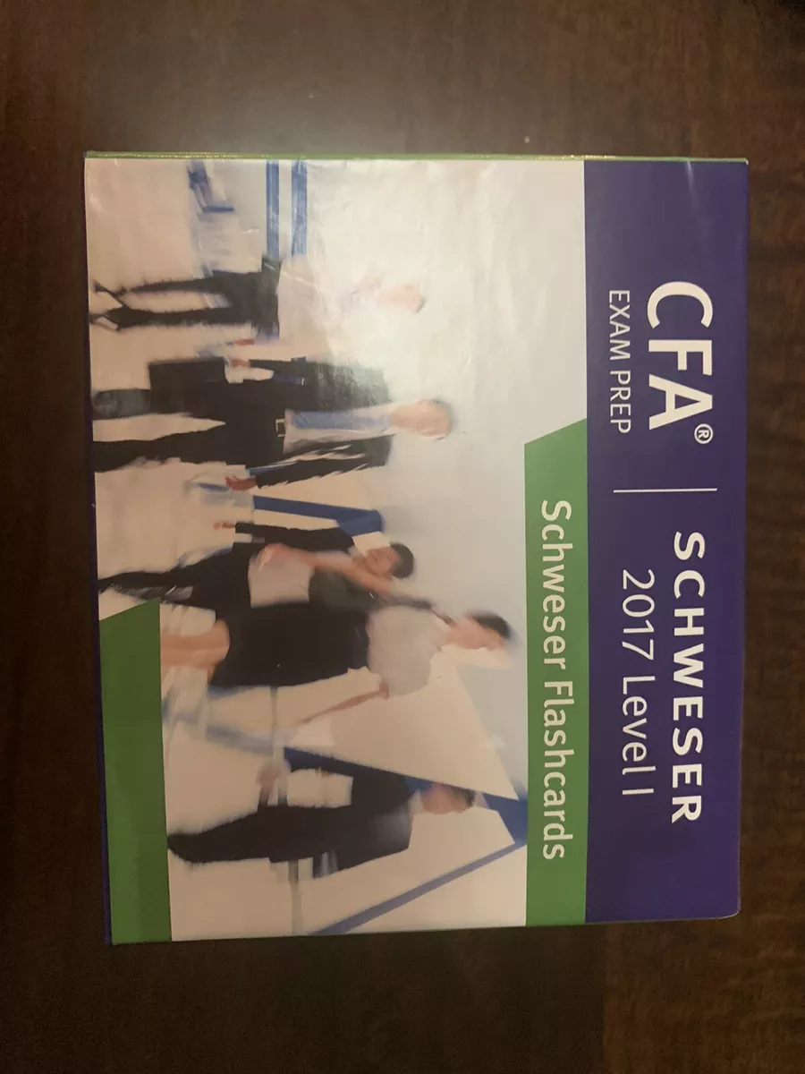 Open Box Kaplan Schweser CFA Exam Prep  Level 1 Flash Cards