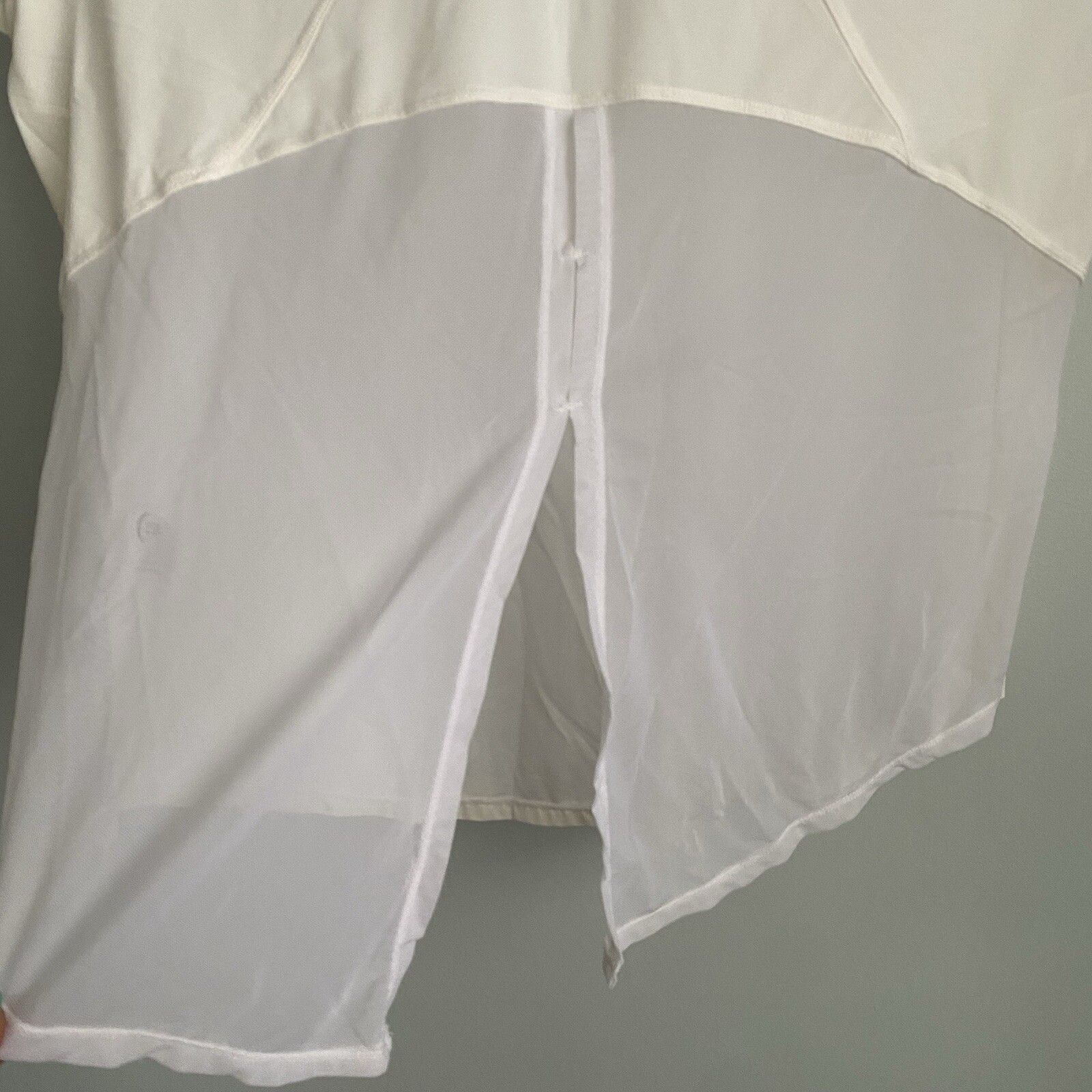 Zyia Active White Panel Split Back Mesh Tee Size … - image 5