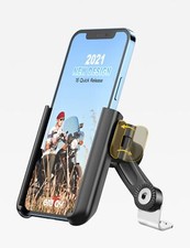1S Quick Release Motorcycle Phone Mount 3.5-7" Anti-Shake 360  Mirror Mount