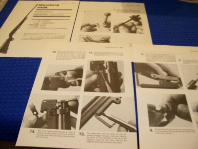 MOSSBERG 640K & 702 (.22 WMR/LR) RIFLE...DISASSEMBLY/STRIP & DETAILS (735MM)