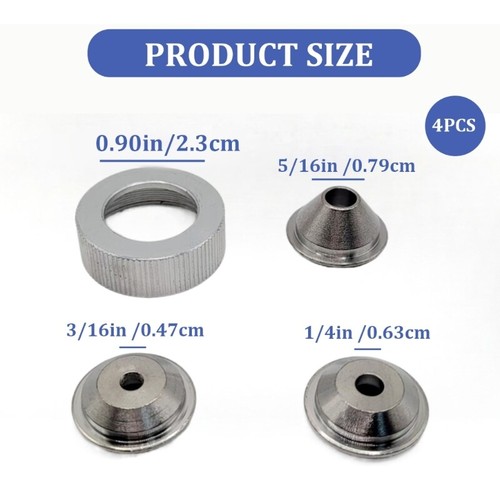 Drywall Texture Hoppers Guns 3 Nozzle Tips Set 3/16inch 1/4inch 5/16inch - Picture 8 of 8