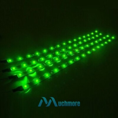 18PCS 12V 12'' 1FT 15SMD Flexible LED Strip Light Waterproof For Car Truck Boat