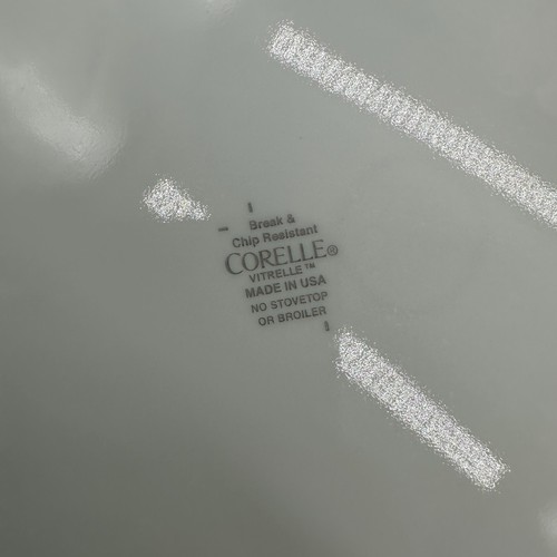 "Platos de cena cuadrados Corelle HAPPY DAYS (RETIRADOS) 10,5"" florales lote de 4 usados en excelente estado" - Imagen 4 de 4