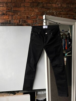 Aglini Premium Handmade In Italy Luxury Black Denim Jeans UVP 130  Size - 30 (S)