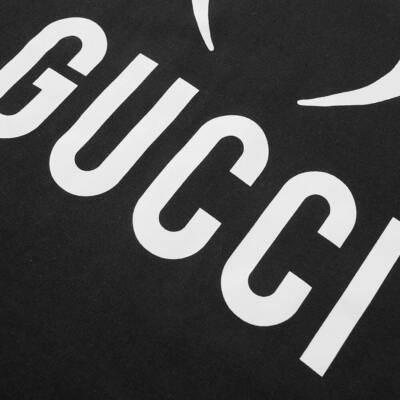 Gucci Spike Mask Print Cotton Oversize Black T-shirt | eBay