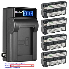 Kastar Battery LCD Wall Charger for Sony NP-F330 NP-F550 NP-F570 & Sony BC-VM50