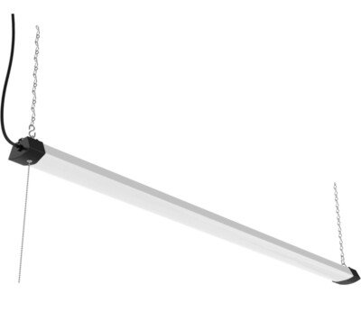 DYMOND 4FT 40W Wraparound LED Shop Light Fixture with Pull Chain Daylight White