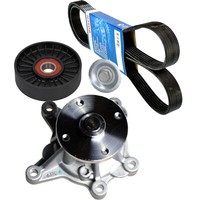 Bosch 6PK1256 Keilrippenriemen + Spannrolle Wapu FüR Hyundai KIA 1.4-1.6 Klima