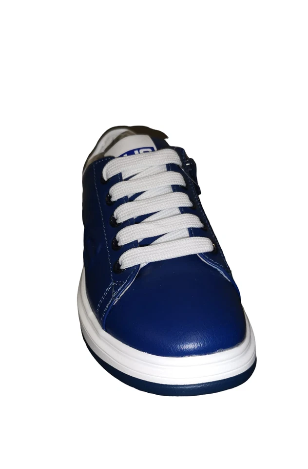 Chaussures Junior 4US Paciotti Sneakers Laces Mode Fashion 42350 Royal - Photo 2/3