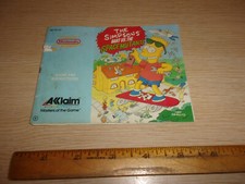 NINTENDO MANUALS ONLY NES THE SIMPSONS: BART VS THE SPACE MUNTANTS