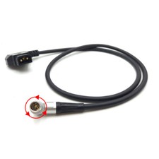 D-TAP to Rotatable 0B 2pin Right Angle Male Power Cable for Teradek Bond
