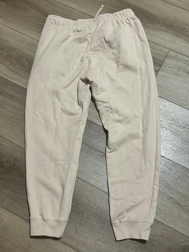 NIKE Women's Sportswear Club Fleece MidRise Joggers Sanddrift Size