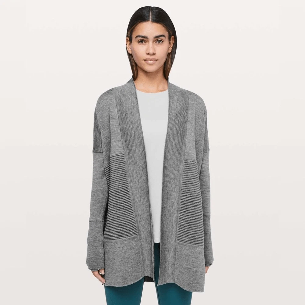 Lululemon Sit In Lotus Wrap II Heathered Medium Grey | eBay