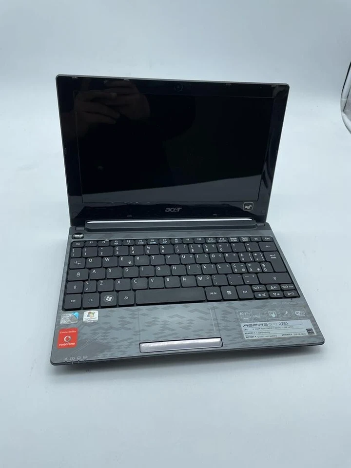 Netbook Acer Aspire One d260 250gb hdd 1gb ram win7 pc PORTATILE FULL SET LAPTOP - Immagine 4 di 4