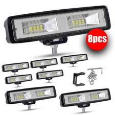 6'' inch 72W LED Work Light Bar Spot Pods Fog Lamp Offroad SUV ATV Driving Truck
