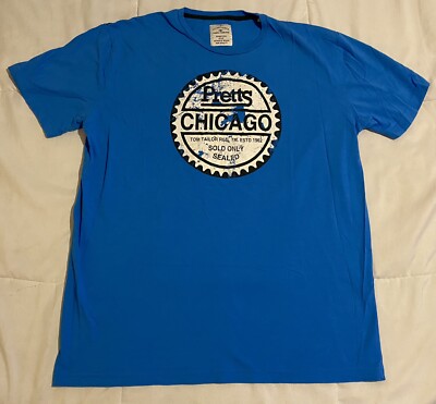 TOM TAILOR Blue PRETTS Chicago Blue 2XL T-Shirt Bottle Cap Logo