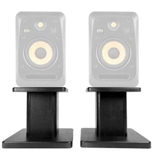 Rockville 8” Black Studio Monitor Speaker Stands For KRK V4 S4 Monitors
