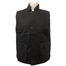 Mens Wax Quilted Gilet Bodywarmer Waistcoat Hunting Outdoor High Mount 