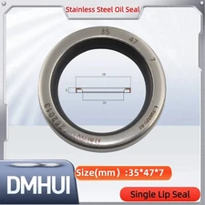 Oil Seal 35x47x7 Single Lip Seal Stainless Steel Oil Seal PTFE SS 35×47×7