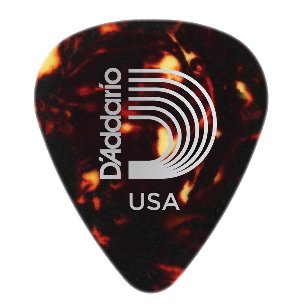 10 Heavy Celluloid Guitar Picks Shell D'Addario 1CSH6-10  1mm