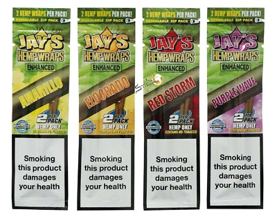 4 x 2 JAY'S   HEMP WRAPS ENHANCED
