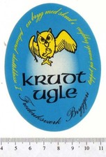 Dänisches Bieretikett - Frederiksvaerk Brauerei - Dänemark - Krudt Ugle