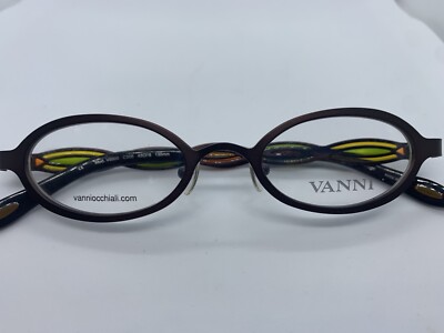 NEW VANNI OCCHIALI V9500 C306 BRONZE W/ MULTI COLORED METAL 43/18/135 LADIES