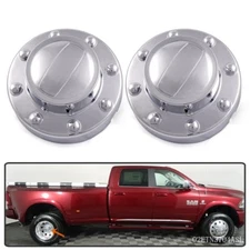 Rear Center Cap Pair Fit For 11-18 Dodge Ram 3500 Dually 1-Ton Truck Alcoa Wheel