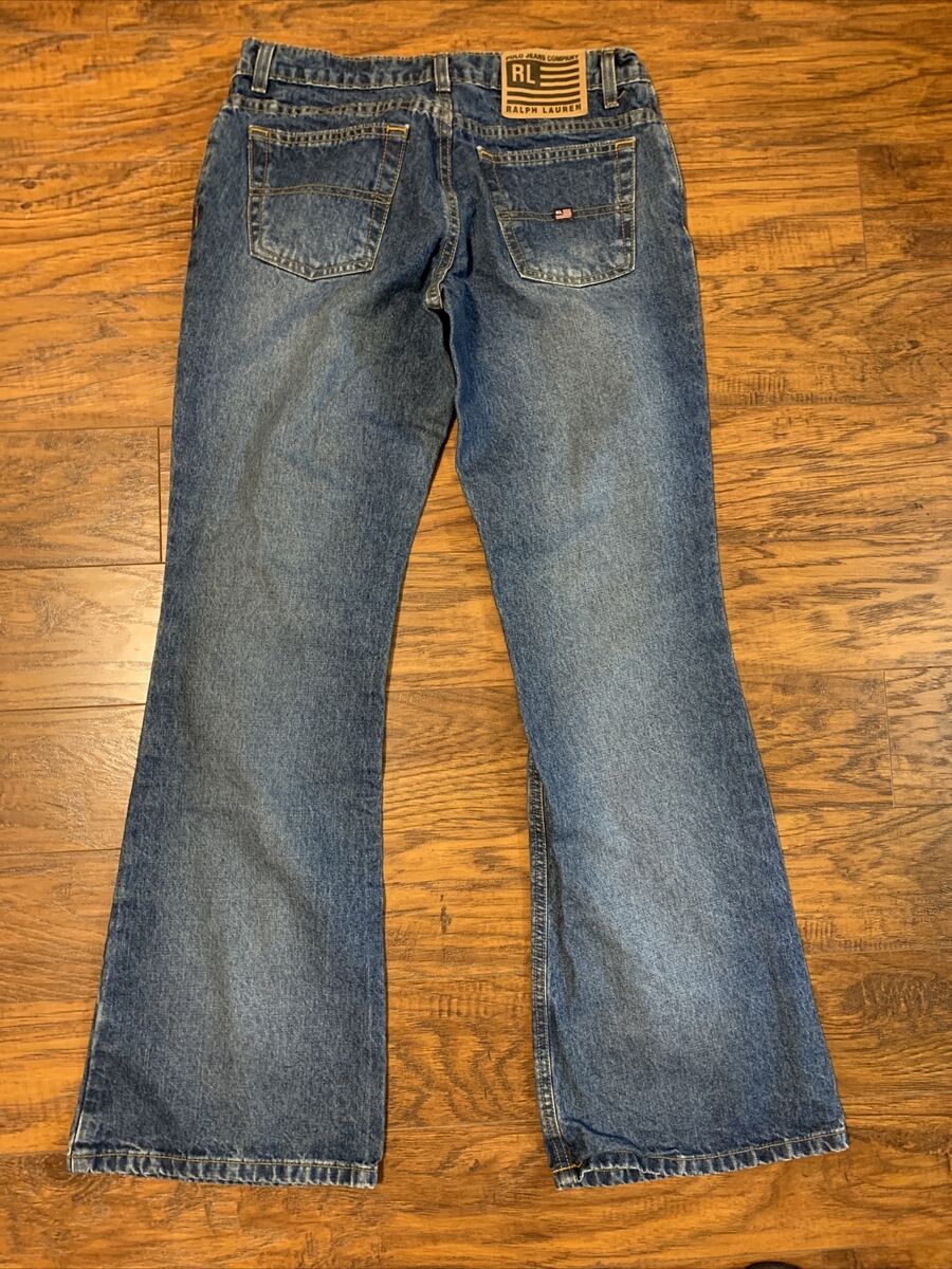 Vintage Ralph Lauren Polo Jeans Company Hipster Flare Denim Vintage Ralph Lauren Polo Jeans Company Hipster Flare Denim