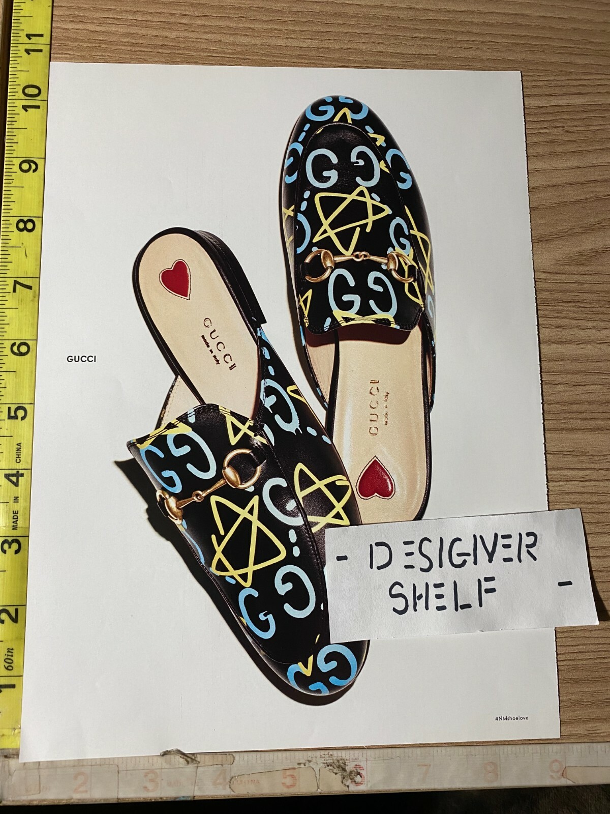 Gucci Colorful Slide Shoes Fashion Neiman Marcus Stores Photo Photograph Ad  | eBay