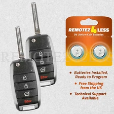 2 For 2014 2015 Kia Optima Replacement Remote Car Key Fob 4b (NYODD4TX1306-TFL)
