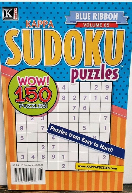 Kappa Blue Ribbon Sudoku Puzzles Vol 65 FREE SHIPPING CB EBay