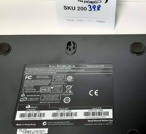 Cisco 876 / 4-Port / 100 Mbps Funk Router / CISCO876-SEC-K9 / inkl. Netzteil - Bild 4 von 4