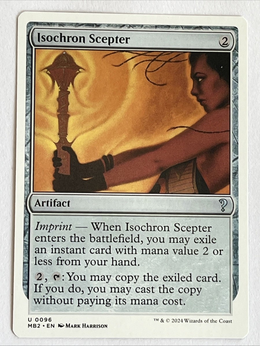 Isochron Scepter (White Border) #96 ** (NM) - Mystery Booster 2 MTG | eBay
