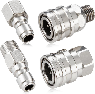 #ad 4 PCS Pressure Washer Coupler Quick Connect Fittings，1 4 in NPT Female and Ma... $20.24