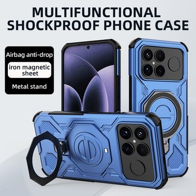 For XiaoMi Poco F8 Ultra, Shockproof 4 Airbags Hybrid Armor Magnetic Case Cover