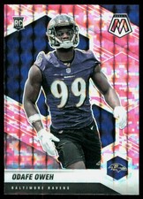 2021 Panini Mosaic #354 Odafe Oweh Prizm Camo Pink
