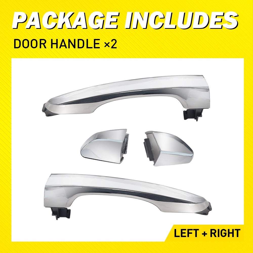 2pcs Exterior Door Handle Chrome Rear Left Right for 2016-2021 Hyundai Tucson EE thumbnail 11