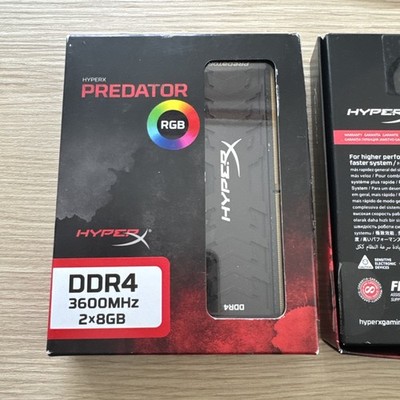 HYPERX Predator RGB - 16GB (2x 8GB) DDR4 RAM, 3600MHz, CL17 [HX436C17PB3AK2/16]