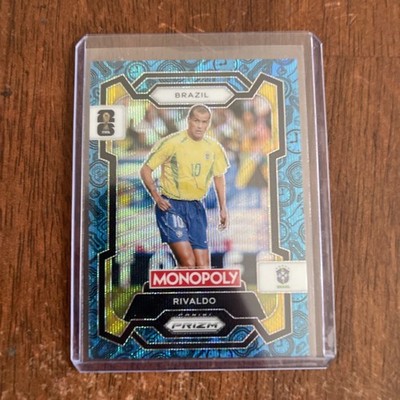 2026 Panini Monopoly Prizm World Cup Rivaldo Blue Wave Prizm #21 Brazil