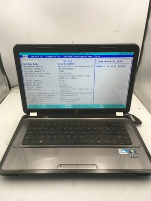 HP PAVILION G6 1D16DX - BOOTS TO BIOS - INTEL PENTIUM B940 - 4GB RAM - READ - BB