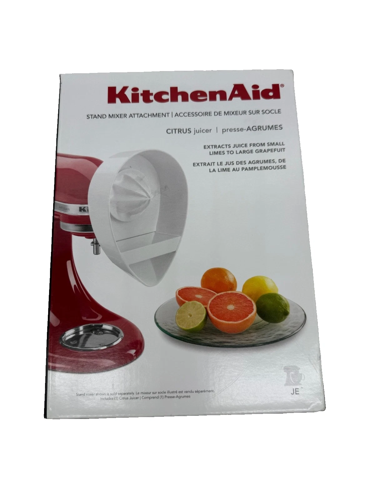 KitchenAid Citrus Juicer Stand Mixer Attachment Model JE with Original Box