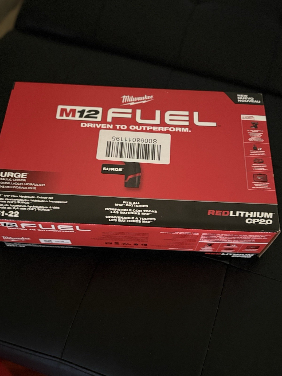 Milwaukee M12 FUEL SURGE Hydraulic Hex Driver Kit Cordless Compact  